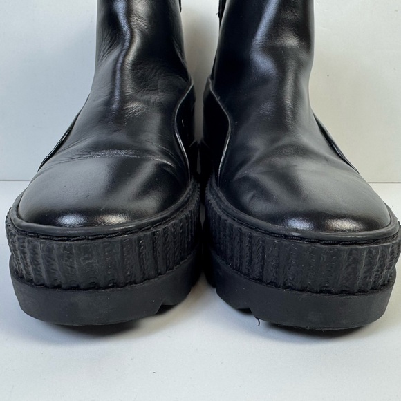 Fenty x Puma Chelsea Sneaker Boots Black Platform Creeper Sole 8.5 - Picture 6 of 14